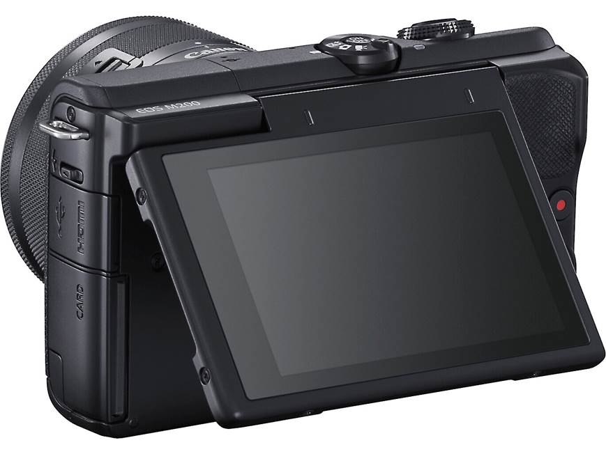 Canon EOS M200 Kit (Black) 24.1-megapixel mirrorless camera with