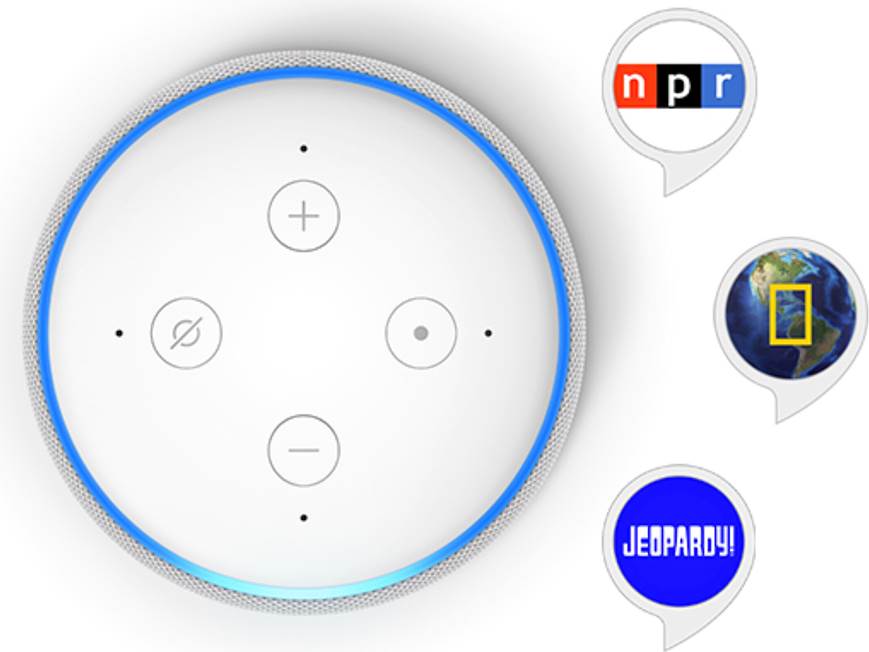 Amazon Echo Dot with Clock (3rd Gen) Voice-activated virtual