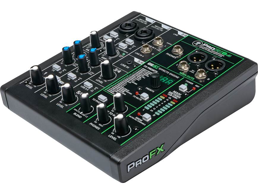 Mackie ProFX6v3 6-channel mixer — with effects and USB connection