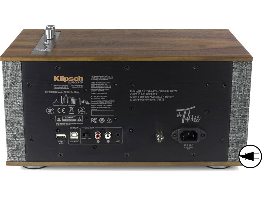 Klipsch The Three II (Walnut) Wireless powered speaker with