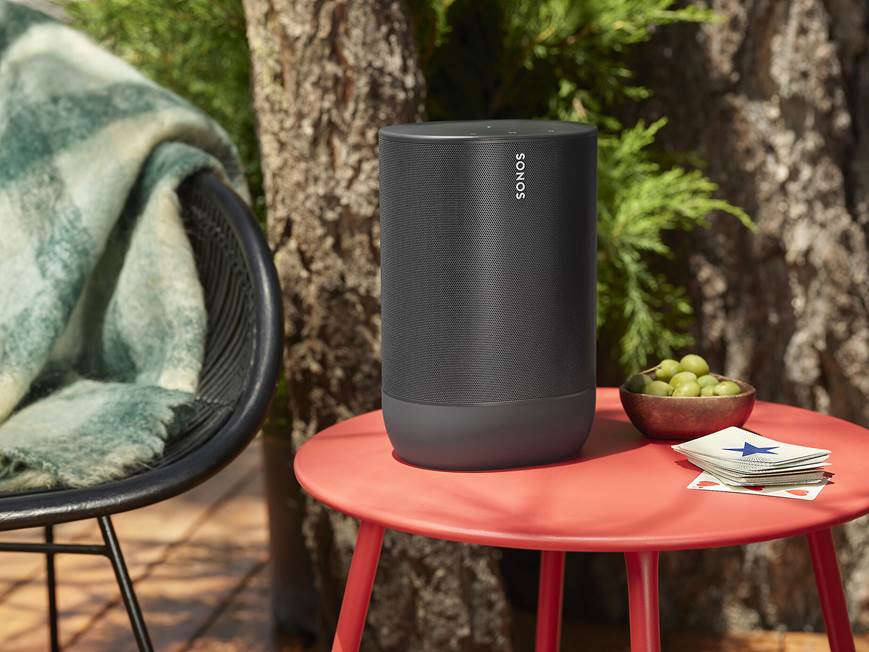 Sonos Move (Black) Wireless portable speaker with built-in Amazon