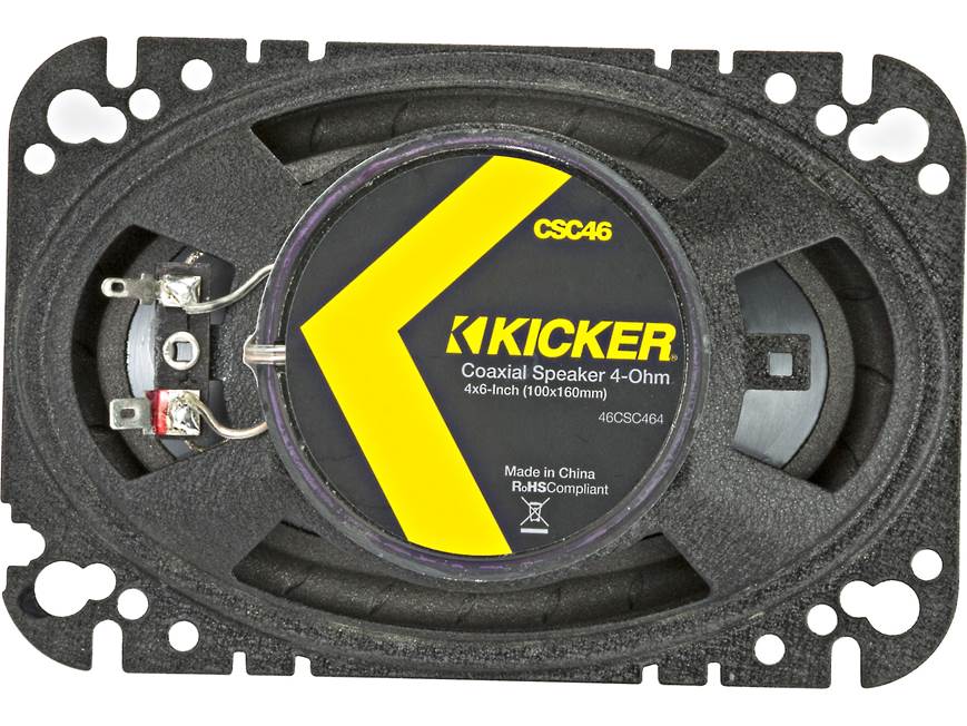 Coppia Altoparlanti Coassiali KICKER 46CSC44 Da 4 Pollici – Full Range 150W Picco, 50W RMS, 4 Ohm Per Auto