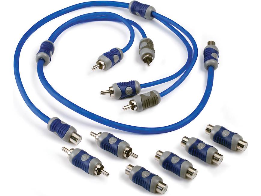 Kicker 46KiYFM K Series Y-cord adapters (pair) — 1 female RCA/ 2