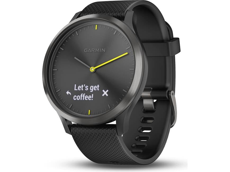Garmin vivomove® HR (Large Sport model, black w/slate hardware Garmin vivomove® HR (Large Sport model, black w/slate hardware