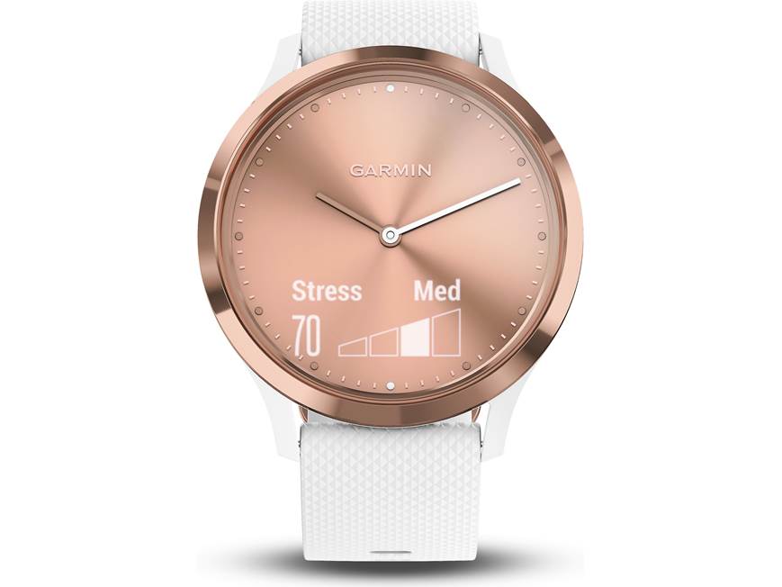Garmin vivomove® HR (Small/Med Sport model, white w/rose gold