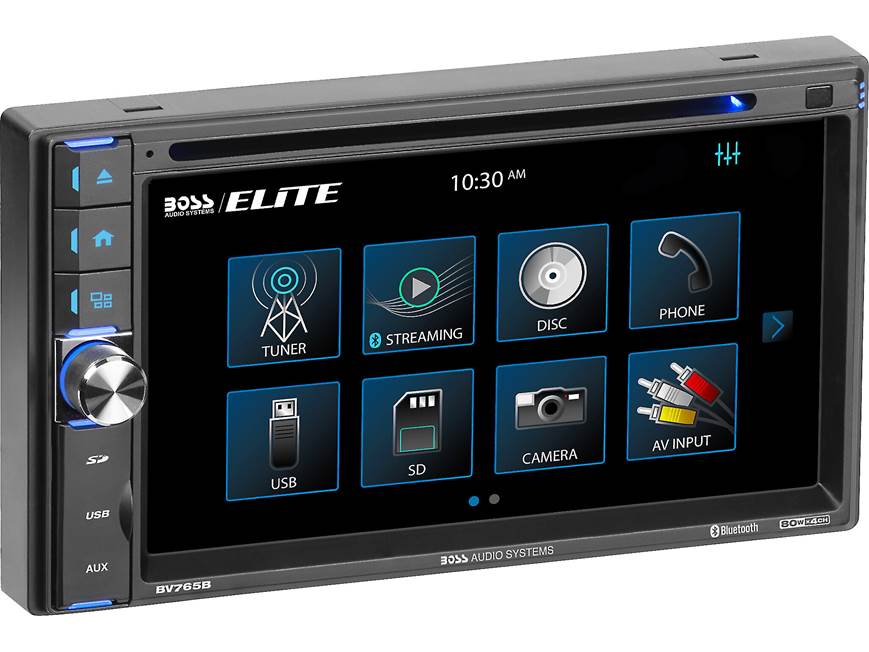 BOSS Audio Elite BV765BLC DVD receiver with included rear-view
