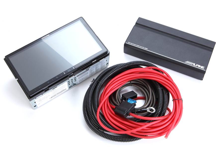 Alpine iLX-W650 and Mono Amp Package Includes iLX-W650 multimedia