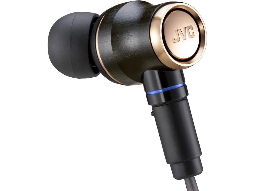 JVC HA-FW1800 In-ear headphones with wood-dome drivers at Crutchfield