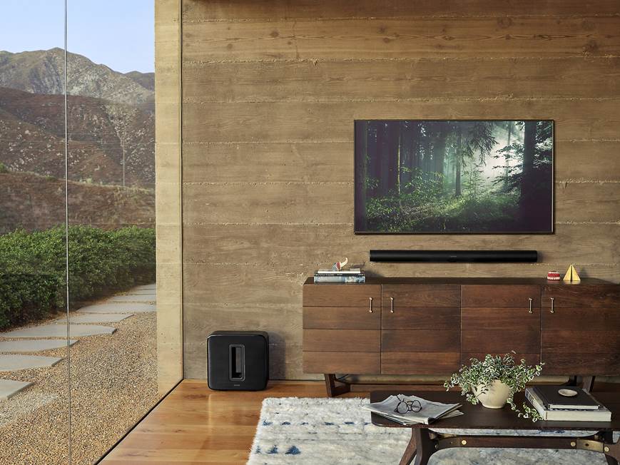 Sonos Arc + Wall Mount Kit (Black) Powered sound bar/wireless