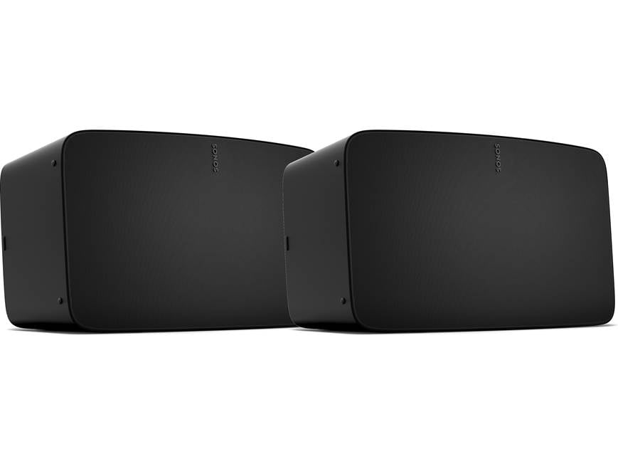 【Sonos】Five ワイヤレススピーカー ブラック　2台セット Sonos Five - 2 pack (Black) Wireless powered speakers with Wi-Fi