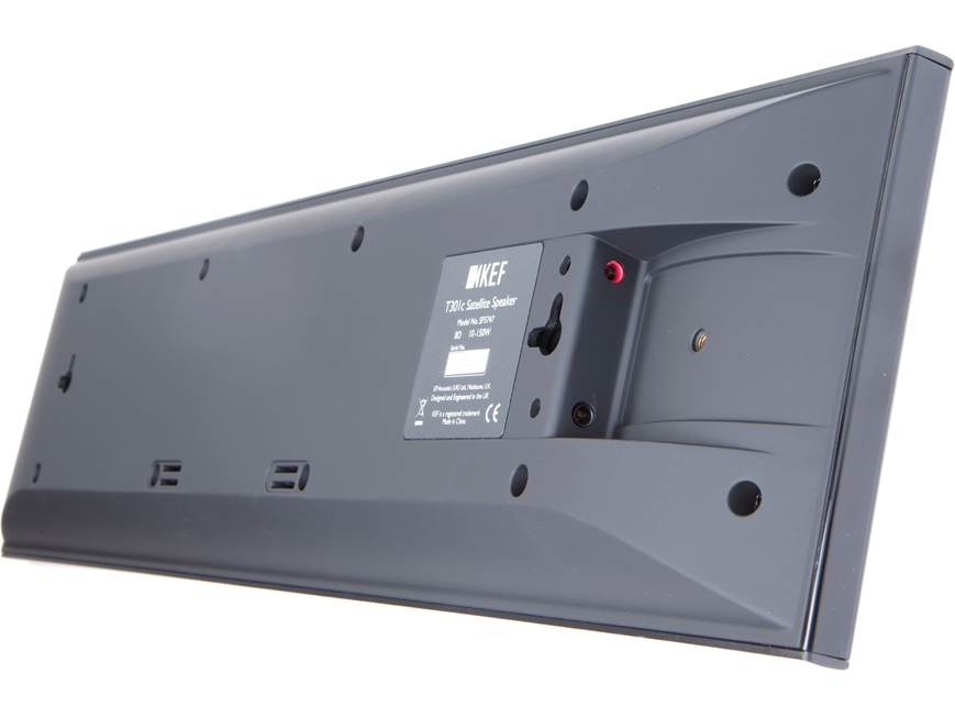 KEF T301C (Black) Ultra-thin wall-mountable center channel speaker