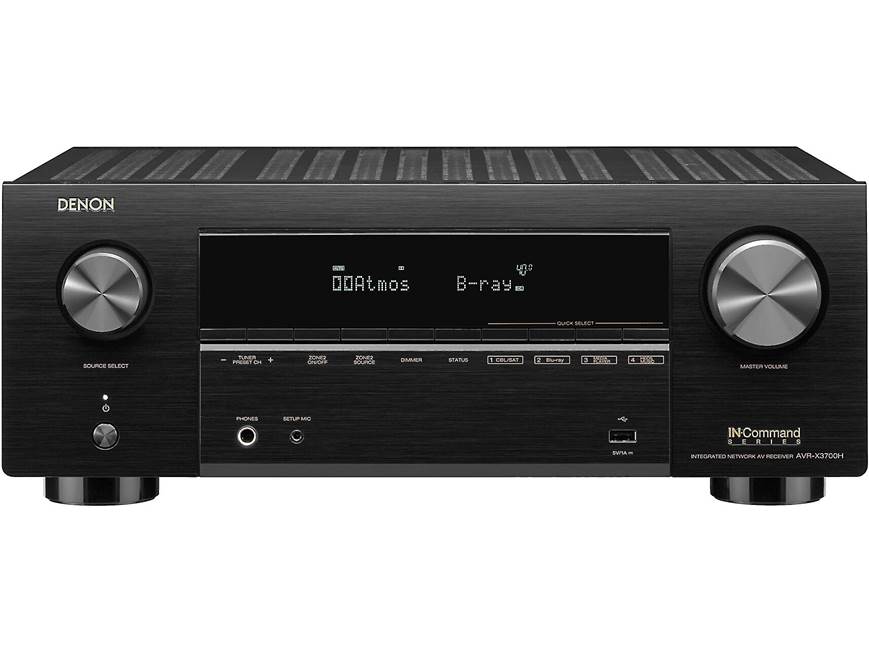 Denon AVR-X3700H 9.2-channel home theater receiver with Wi-Fi