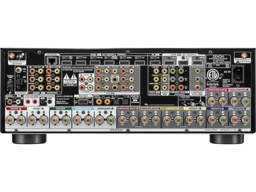 Denon AVR-X6700H 11.2-channel home theater receiver with Wi-Fi