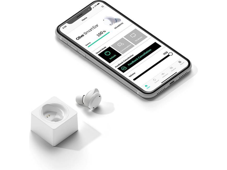 Olive Smart Ear (Two Pack) (Black) True wireless earbuds with