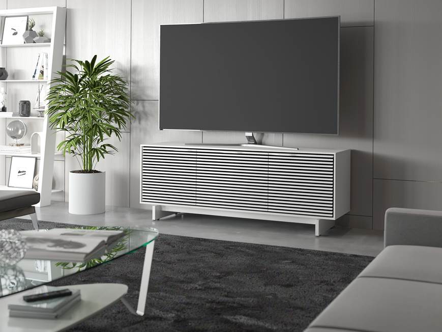 BDI Align 7477 Media Cabinet (Satin White) Low-profile, 25