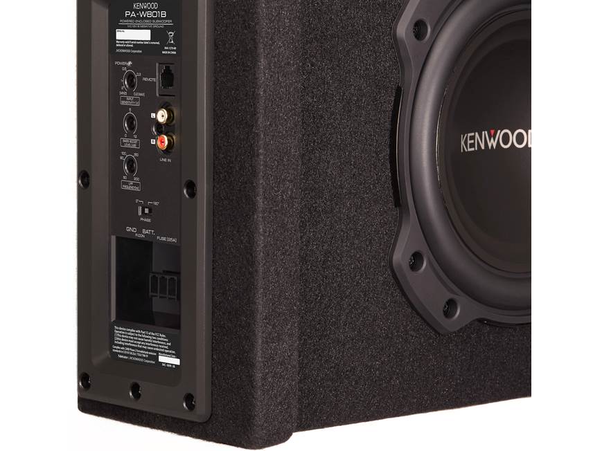 Kenwood PA-W801B Ported powered subwoofer enclosure with 8