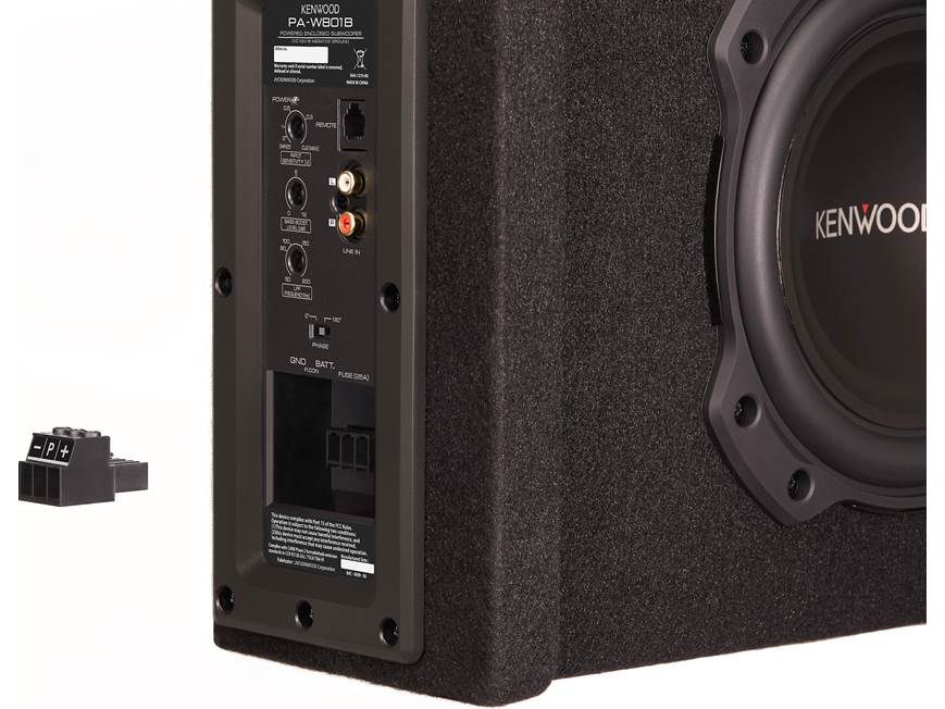Kenwood PA-W801B Ported powered subwoofer enclosure with 8