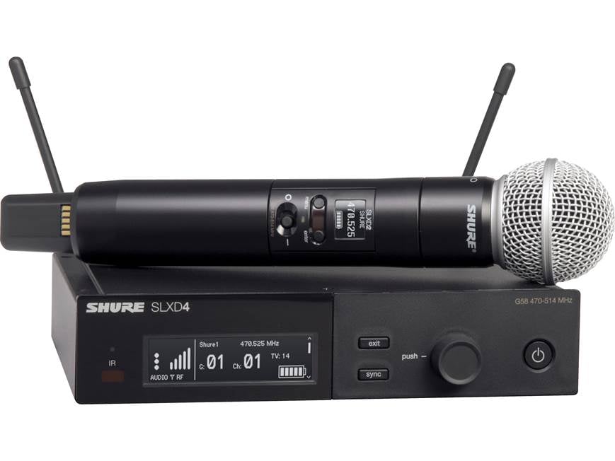 Shure SLXD24/SM58-G58 (G58 frequency band, 470-514 MHz) Digital