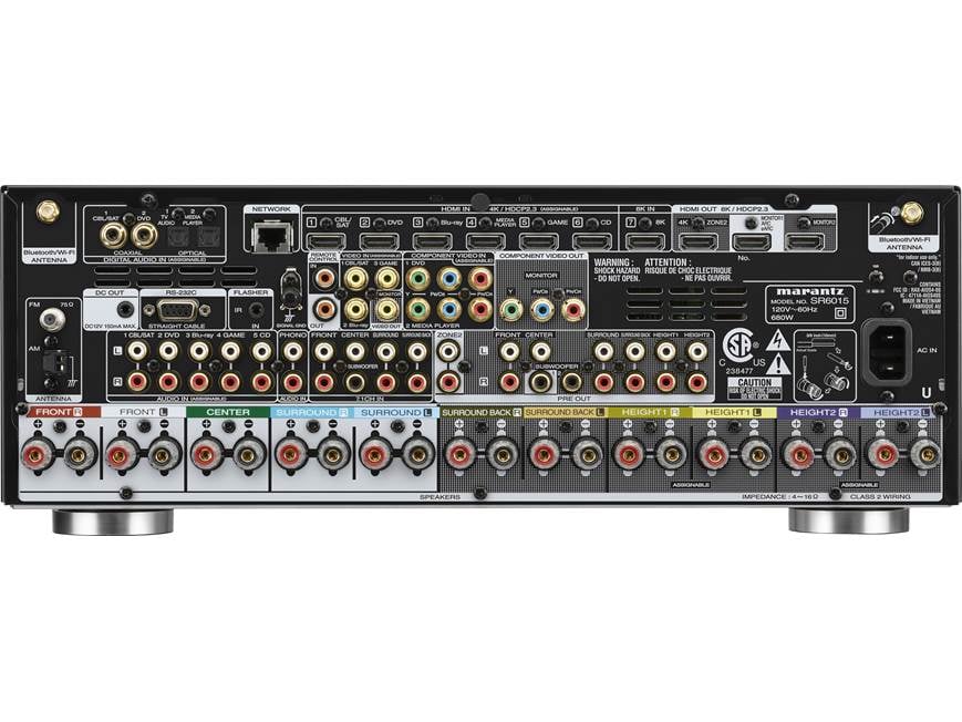 Marantz SR6015 9.2-channel home theater receiver with Dolby Atmos