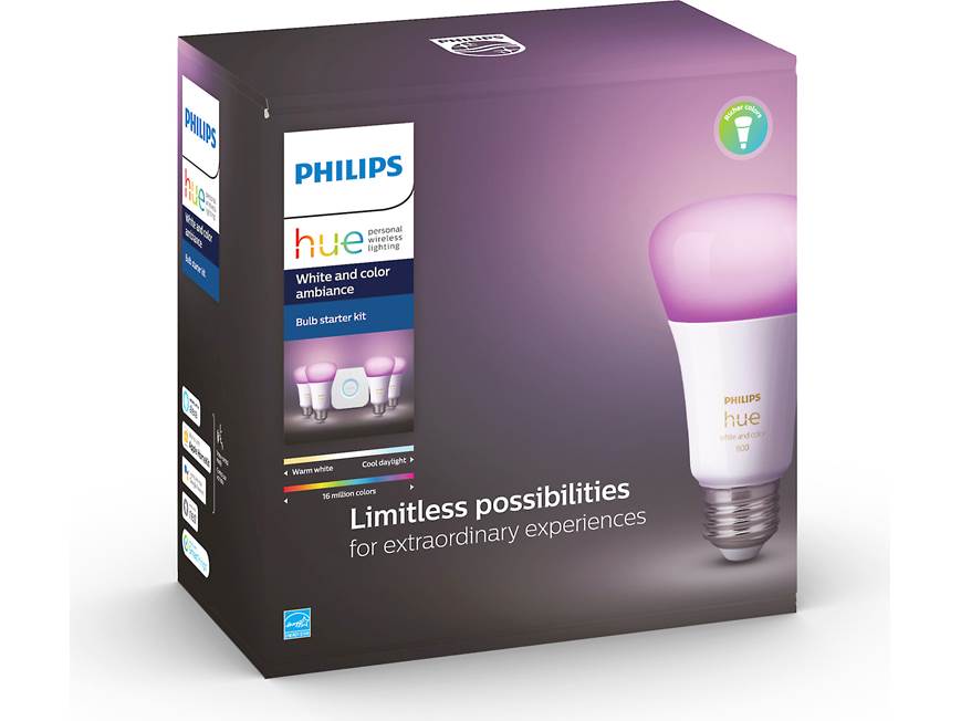 Philips Hue White and Color Ambiance Starter Kit (800 lumens) Four