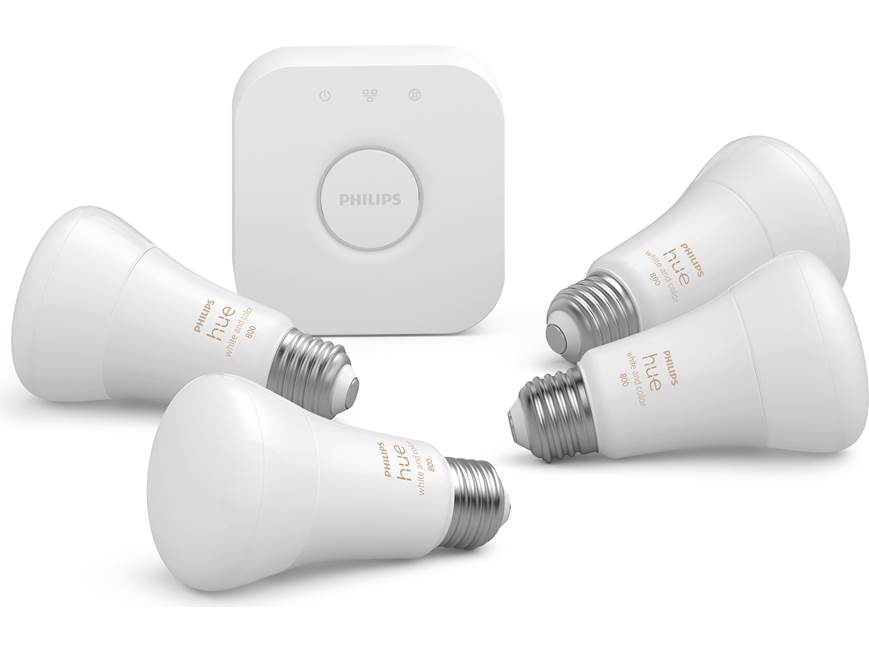 Philips Hue White and Color Ambiance Starter Kit (800 lumens) Four