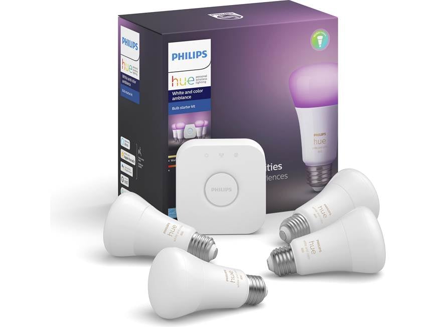 Philips Hue White and Color Ambiance Starter Kit (800 lumens) Four