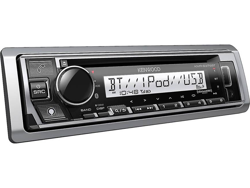 Kenwood KMR-D378BT Marine CD receiver at Crutchfield