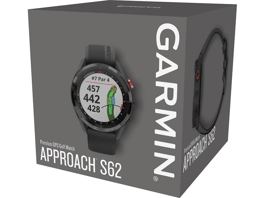 Garmin Approach® S62 (Black) Golf GPS watch — covers over 41,000