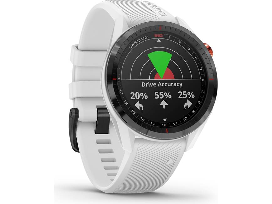 Garmin Approach® S62 (White) Golf GPS watch — covers over 41,000