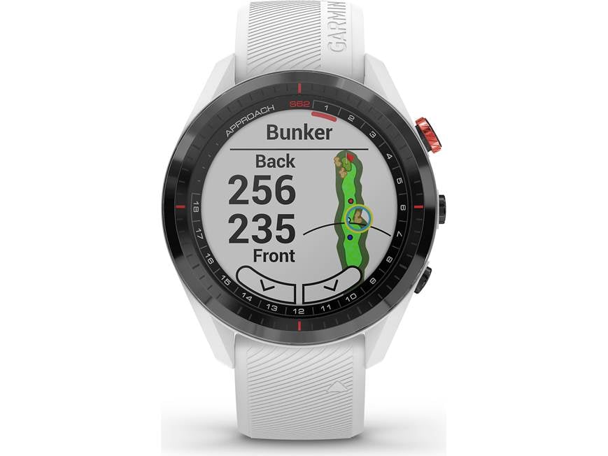 Garmin Approach® S62 (White) Golf GPS watch — covers over 41,000