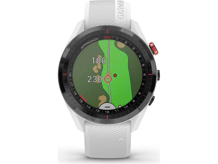 Garmin Approach® S62 (White) Golf GPS watch — covers over 41,000