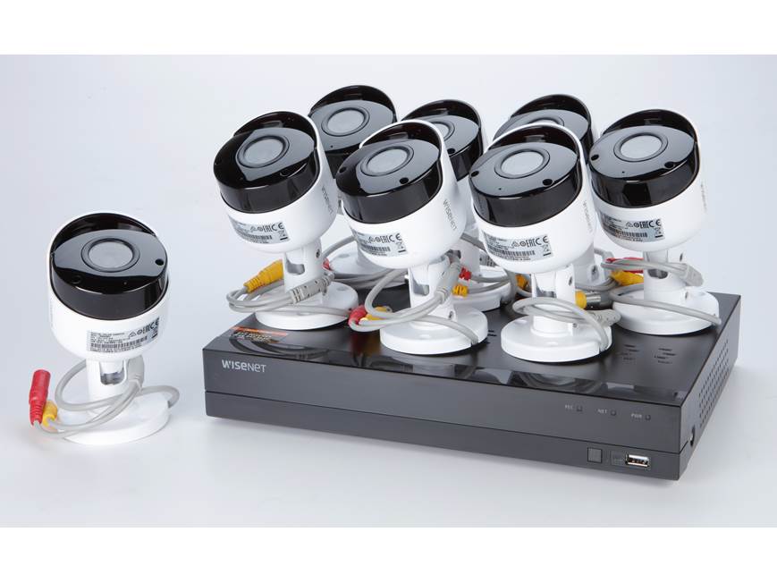 Wisenet 8X8 All-in-one Camera Kit 8-channel video surveillance