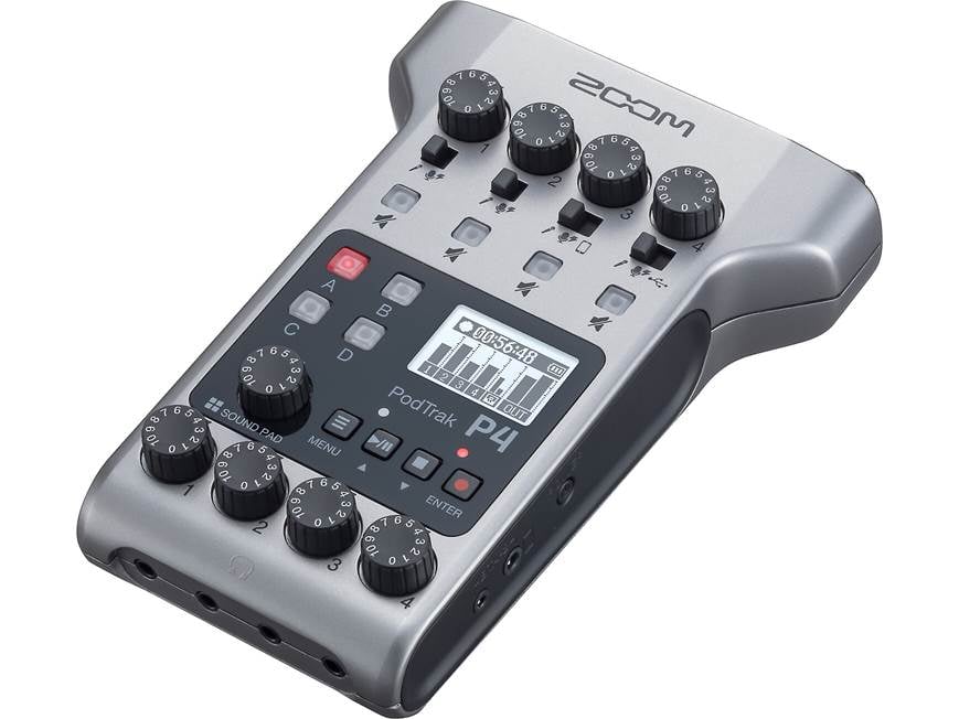 Target Pod Recording Zoom Podtrack™ P4 Portable podcast recorder at Crutchfield