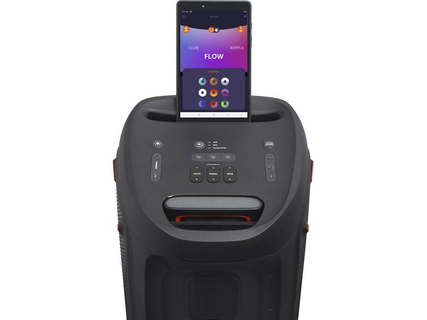 JBL PartyBox 310 Portable Bluetooth® speaker with light display at