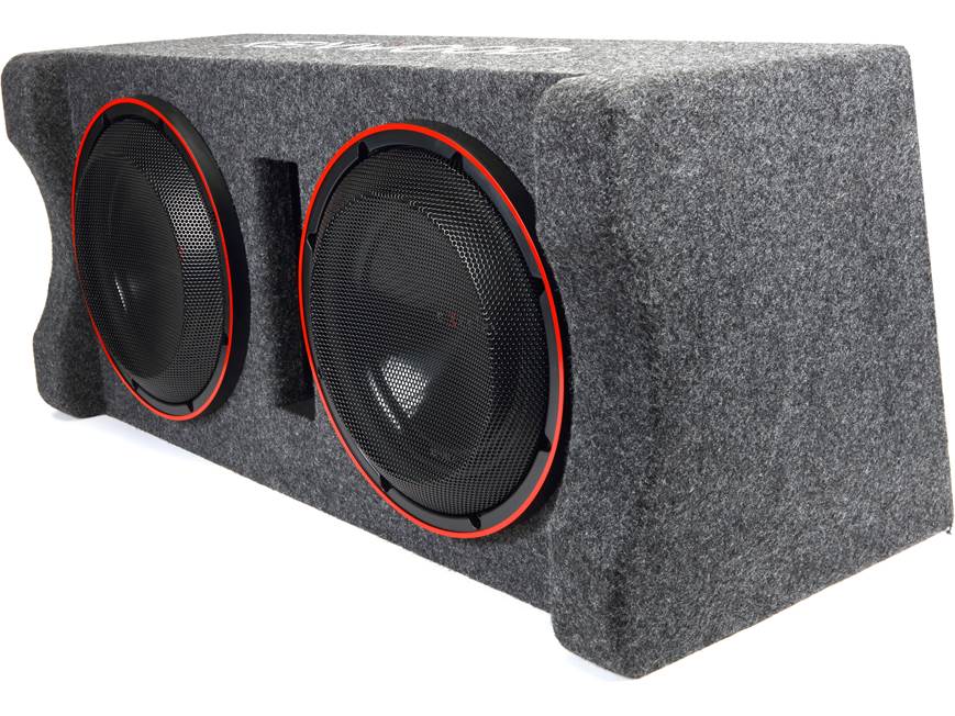 Kenwood Excelon P-XW1221DHP 2-ohm ported enclosure with two 12