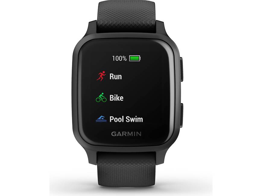 Garmin Venu SQ Music Edition (Black/Slate) GPS smartwatch with