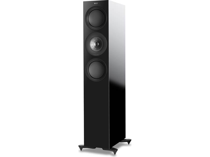 KEF R7 (Gloss Black) Matched pair of floor-standing speakers