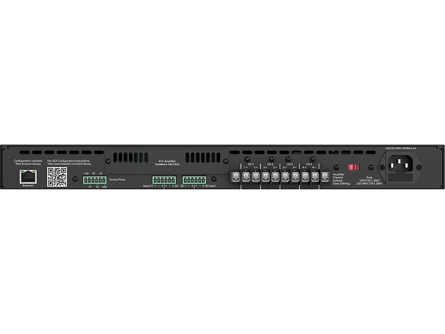 AtlasIED Atmosphere™ AZA804 Power amplifier - 200W x 4 at 70V at