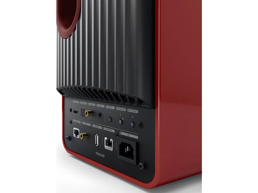 KEF LS50 Wireless II (Crimson Red) Powered stereo speakers with Wi
