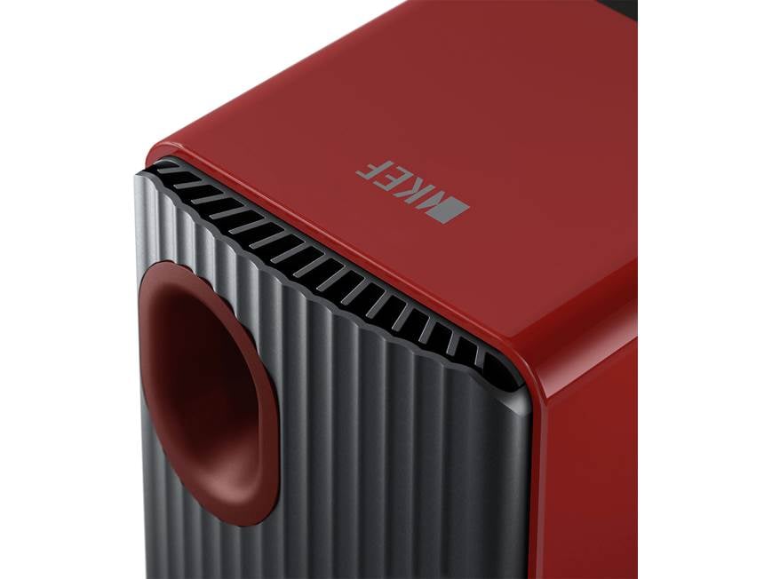 KEF LS50 Wireless II (Crimson Red) Powered stereo speakers with Wi