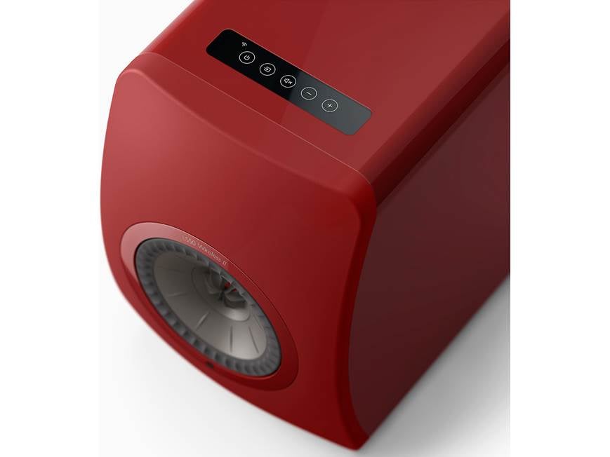 KEF LS50 Wireless II (Crimson Red) Powered stereo speakers with Wi