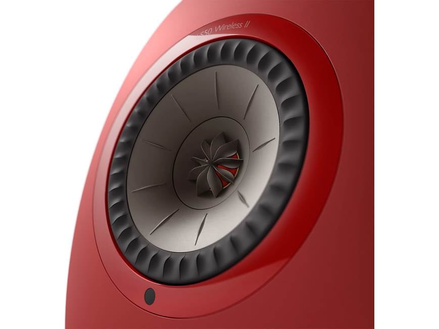 KEF LS50 Wireless II (Crimson Red) Powered stereo speakers with Wi