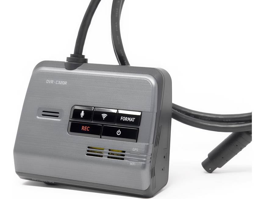 Alpine DVR-C320R HD dash cam with Wi-Fi and included rear-view cam