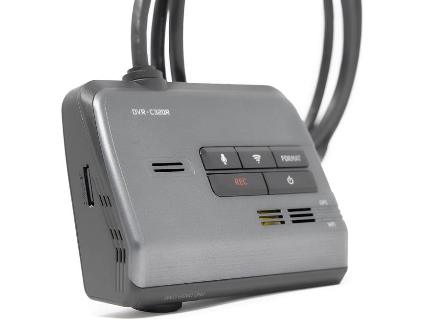 Alpine DVR-C320R HD dash cam with Wi-Fi and included rear-view cam