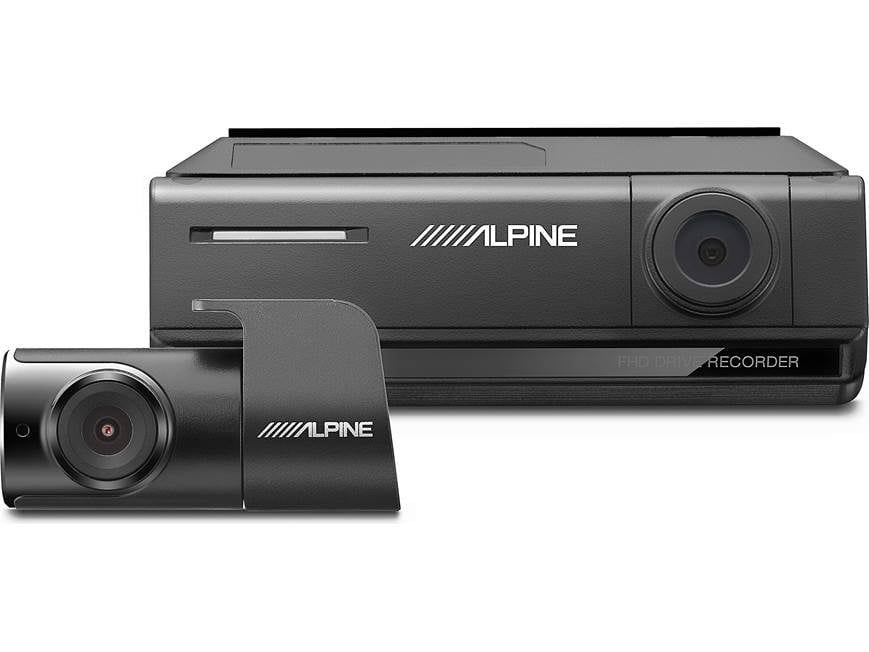 Alpine DVR-C320R HD dash cam with Wi-Fi and included rear-view cam