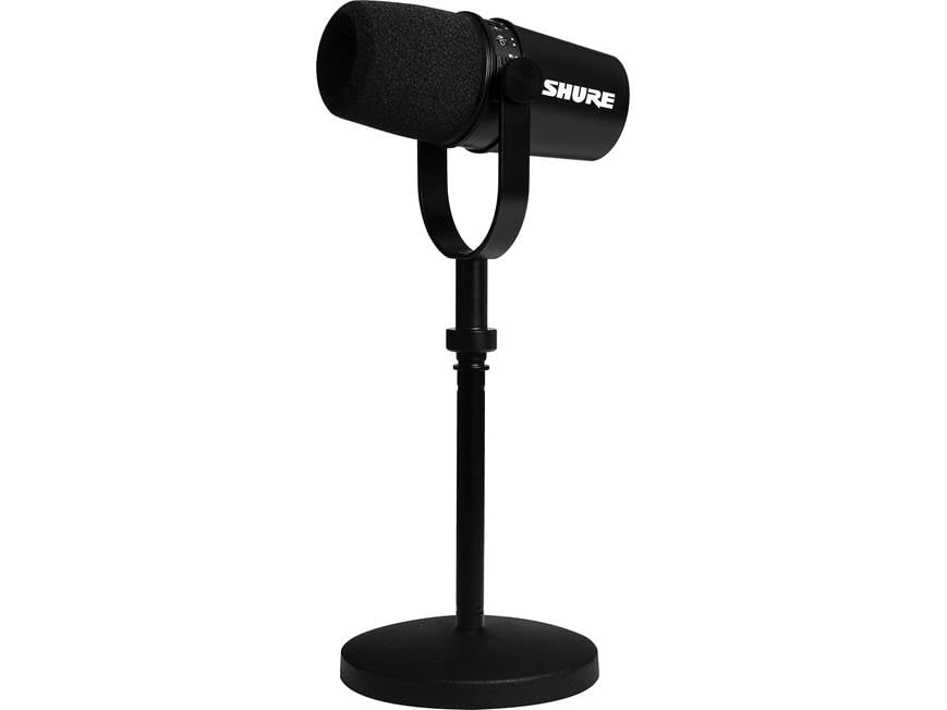 Shure MV7 (Black) Podcast microphone (Black) at Crutchfield
