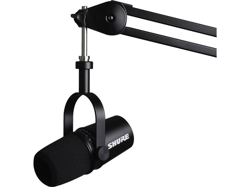 Shure MV7 (Black) Podcast microphone (Black) at Crutchfield