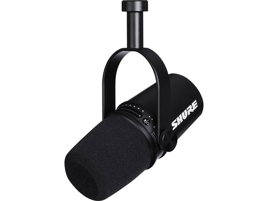 SHUREコンデンサーマイク ブラックMV7 PODCASTMICROPHONE Shure MV7 (Black) Podcast microphone (Black) at Crutchfield