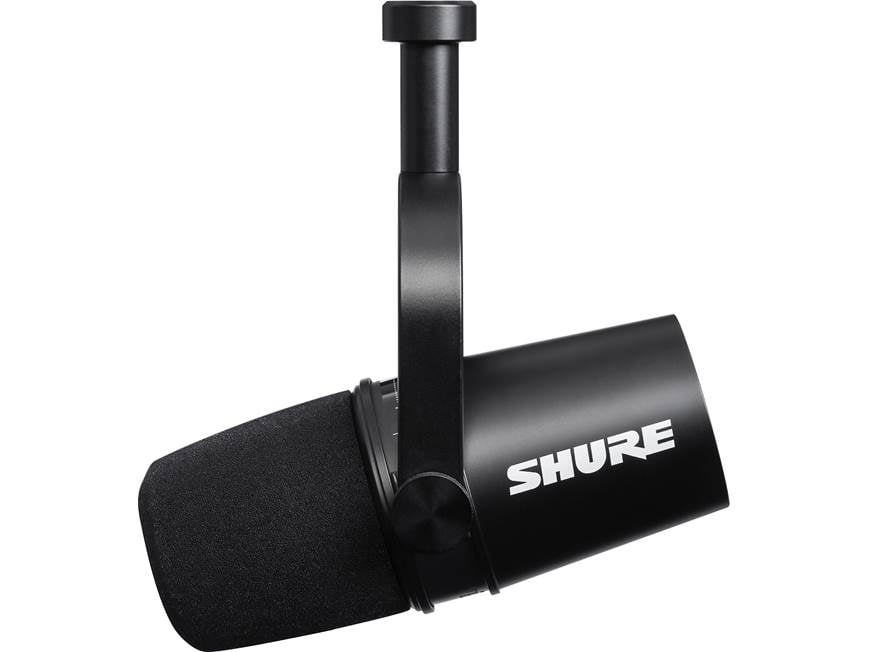 Shure MV7 (Black) Podcast microphone (Black) at Crutchfield