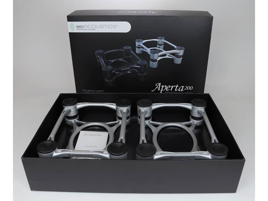 IsoAcoustics Aperta 200 (Silver) Isolation stands for studio